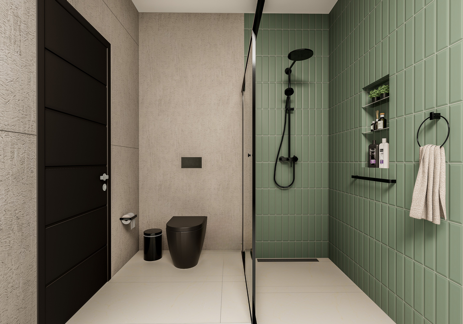 Proyecto de diseño de baño moderno